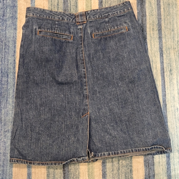 Austin Clothing Co. A-Line Denim Skirt with Belt - Picture 3 of 3